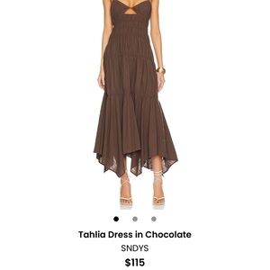 REVOLVE High Low Dress in Chocolate Brown